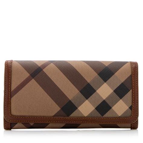 burberry smoked checked wallet|leather Burberry wallet.